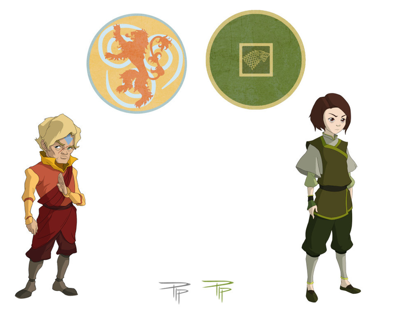 Illustration for article titled Awesome Fanart Marries Game of Thrones and Avatar